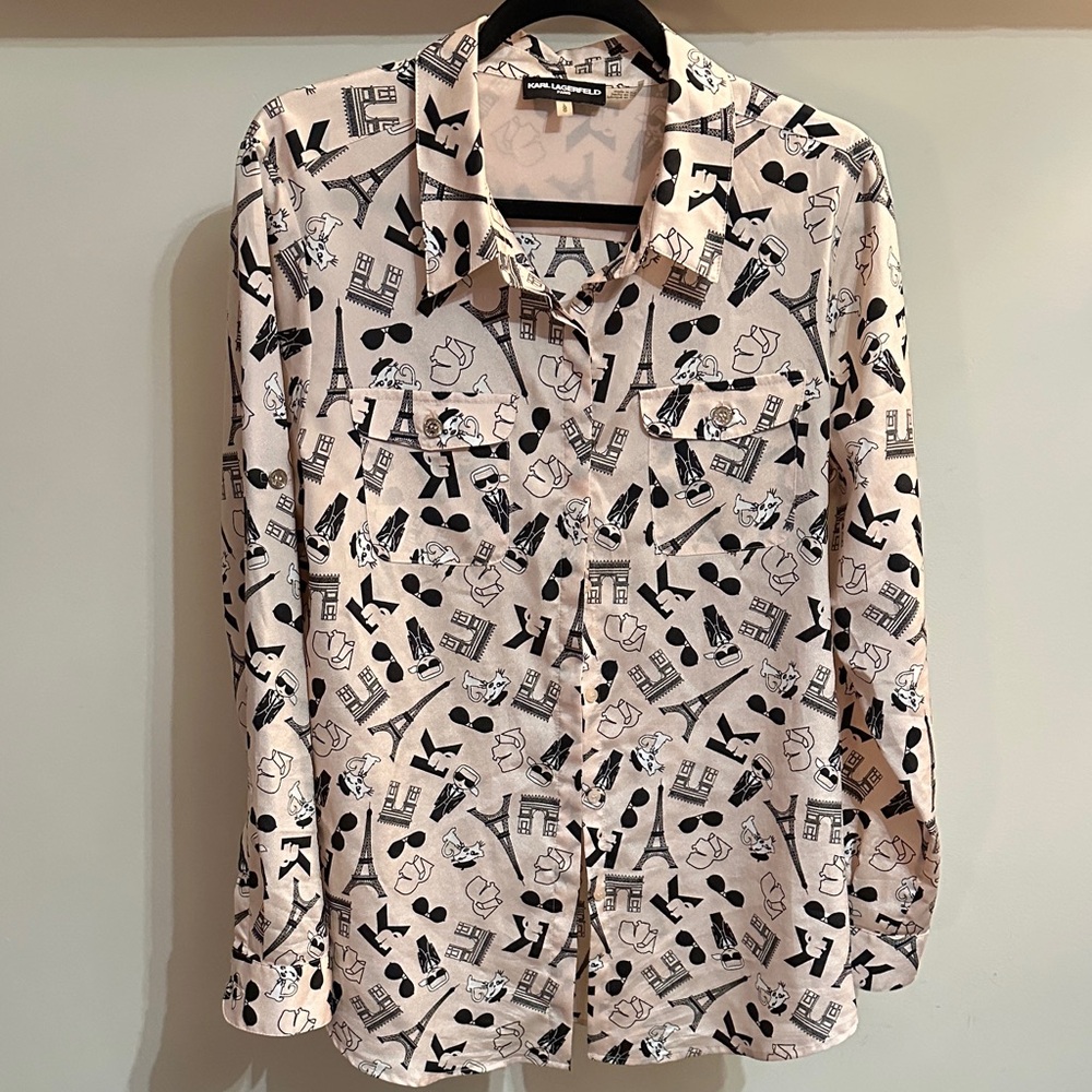 Karl Lagerfeld Paris Button-Up Shirt